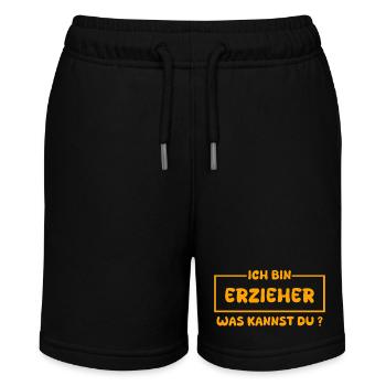 Gift for educators - Stanley/Stella MINI BOLTER Organic Teen Jogging Shorts - black - Front