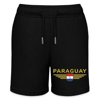 Paraguay Fan T-Shirt - Stanley/Stella MINI BOLTER Organic Teen Jogging Shorts - black - Front