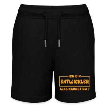 Developer - Stanley/Stella MINI BOLTER Organic Teen Jogging Shorts - black - Front