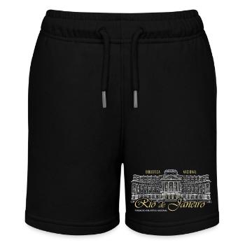 Rio de Janeiro, Brazil Hand Drawing Library - Stanley/Stella MINI BOLTER Organic Teen Jogging Shorts - black - Front