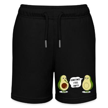 Avocado Lustig - Stanley/Stella Teenager Bio-Joggingshorts MINI BOLTER - Schwarz - Vorne