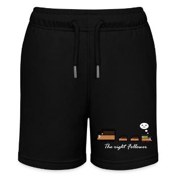 Igel-Follower - Stanley/Stella Teenager Bio-Joggingshorts MINI BOLTER - Schwarz - Vorne