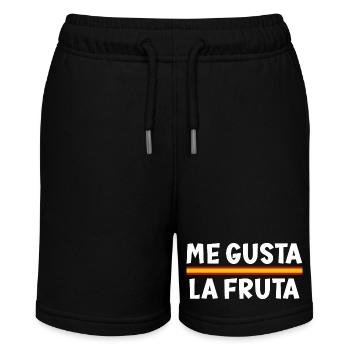 Ich mag Obst, Spanien - Stanley/Stella Teenager Bio-Joggingshorts MINI BOLTER - Schwarz - Vorne
