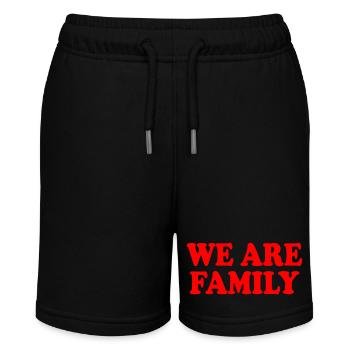 We are family - Stanley/Stella Teenager Bio-Joggingshorts MINI BOLTER - Schwarz - Vorne