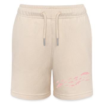 Roségold Glitzer Sardinenfisch - Stanley/Stella Teenager Bio-Joggingshorts MINI BOLTER - Natur - Vorne