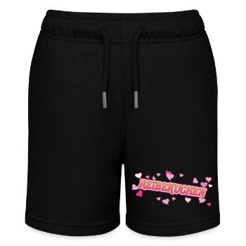 Reibekuchen Liebe Design für Kartoffelpuffer Fans - Stanley/Stella Teenager Bio-Joggingshorts MINI BOLTER - Schwarz - Vorne