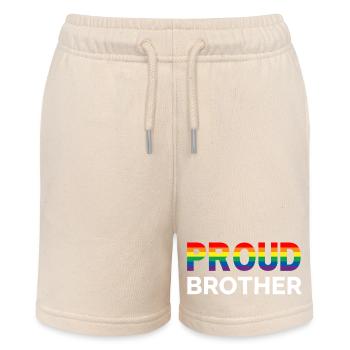 Proud Brother - Stanley/Stella MINI BOLTER Organic Teen Jogging Shorts - soft Ecru - Front