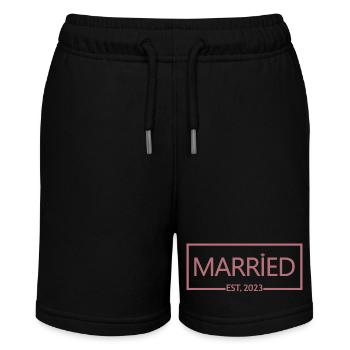 2023 - Cadeau de jour de mariage homme et femme - Short bio MINI BOLTER Stanley/Stella Ado - noir - Devant