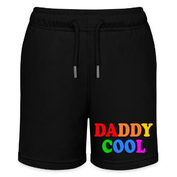 Daddy cool - Stanley/Stella Teenager Bio-Joggingshorts MINI BOLTER - Schwarz - Vorne