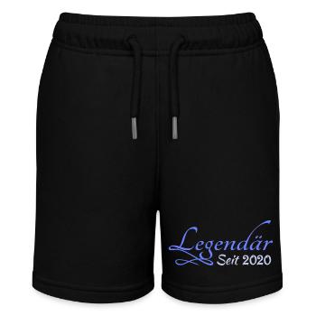 2020 - Stanley/Stella Teenager Bio-Joggingshorts MINI BOLTER - Schwarz - Vorne