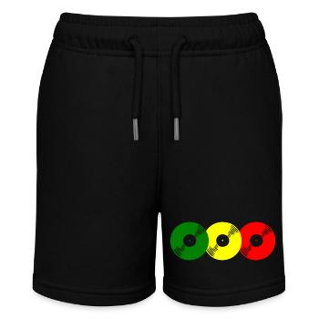 Reggae Schallplatten - Stanley/Stella Teenager Bio-Joggingshorts MINI BOLTER - Schwarz - Vorne