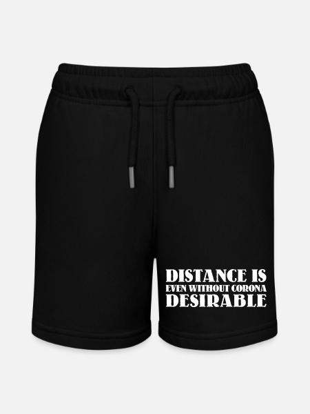 Distance is desirable - Stanley/Stella MINI BOLTER Organic Teen Jogging Shorts - black