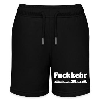 Fuckkehr - Scheiß-Verkehr - Stanley/Stella Teenager Bio-Joggingshorts MINI BOLTER - Schwarz - Vorne
