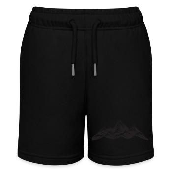 Berge Wandern Symbol - Stanley/Stella Teenager Bio-Joggingshorts MINI BOLTER - Schwarz - Vorne