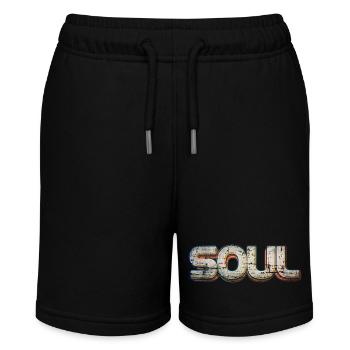 Seele vintage - Stanley/Stella Teenager Bio-Joggingshorts MINI BOLTER - Schwarz - Vorne