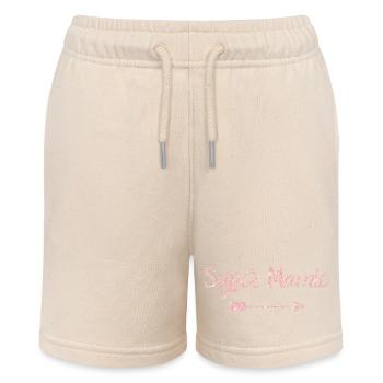 Super Granny Roségold - Oma Geschenk - Stanley/Stella Teenager Bio-Joggingshorts MINI BOLTER - Natur - Vorne