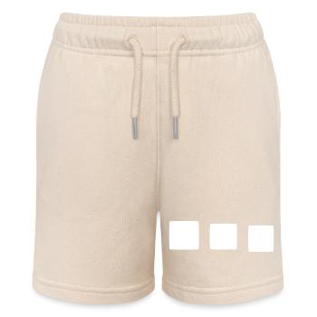Quadrat viereck formen - Stanley/Stella Teenager Bio-Joggingshorts MINI BOLTER - Natur - Vorne