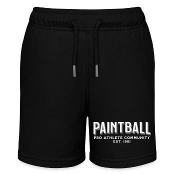 Paintbaall pro athlee community, sauber - Stanley/Stella Teenager Bio-Joggingshorts MINI BOLTER - Schwarz - Vorne