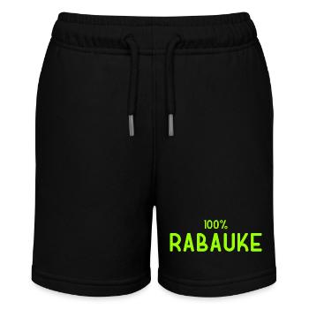 Rabauke - ungehobelter Mensch - ungezogenes Kind - Stanley/Stella Teenager Bio-Joggingshorts MINI BOLTER - Schwarz - Vorne