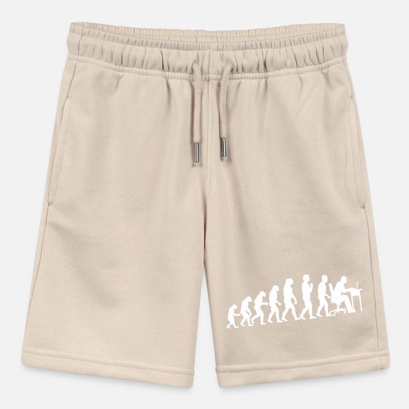 Evolution Computer Technician Nerd Programming Stanley/Stella MINI BOLTER Organic Teen Jogging Shorts