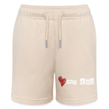 Love my dog - Stanley/Stella Teenager Bio-Joggingshorts MINI BOLTER - Natur - Vorne