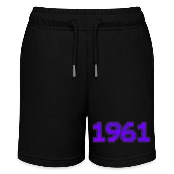 1961 1961 - Stanley/Stella MINI BOLTER Organic Teen Jogging Shorts - black - Front