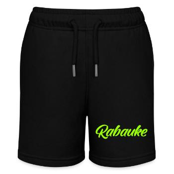 Rabauke - ungehobelter Mensch - ungezogenes Kind - Stanley/Stella Teenager Bio-Joggingshorts MINI BOLTER - Schwarz - Vorne