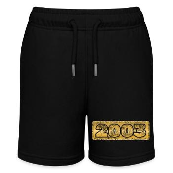 Year 2003 - Stanley/Stella MINI BOLTER Organic Teen Jogging Shorts - black - Front