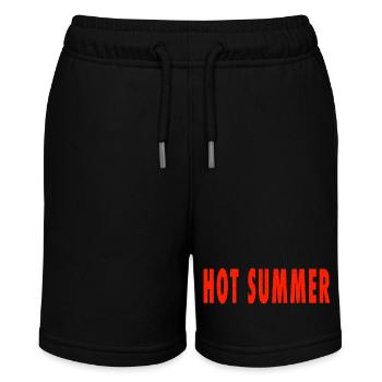 hot summer - Stanley/Stella Teenager Bio-Joggingshorts MINI BOLTER - Schwarz - Vorne