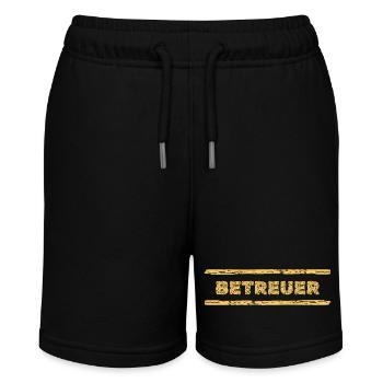 Geschenk für Betreuer - Stanley/Stella Teenager Bio-Joggingshorts MINI BOLTER - Schwarz - Vorne
