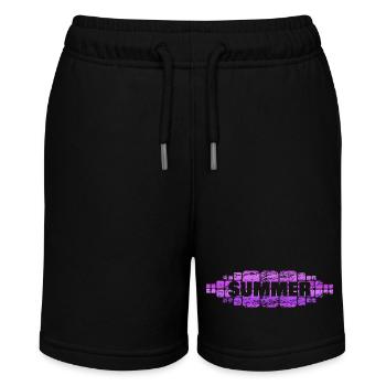 Summer - Stanley/Stella Teenager Bio-Joggingshorts MINI BOLTER - Schwarz - Vorne