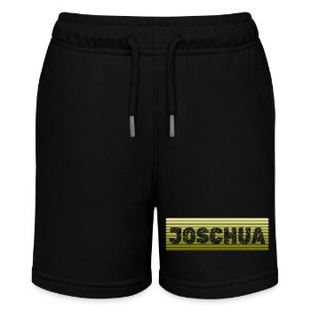 Joschua als Joschua - Stanley/Stella Teenager Bio-Joggingshorts MINI BOLTER - Schwarz - Vorne