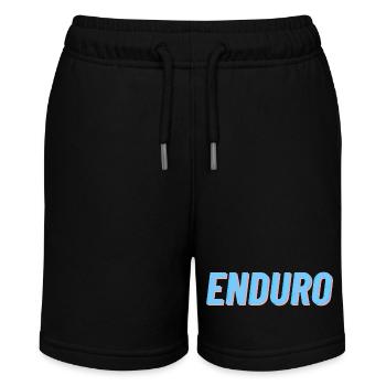 Enduro Motorcycle Biker Motorcyclist Offroad Cross - Stanley/Stella MINI BOLTER Organic Teen Jogging Shorts - black - Front