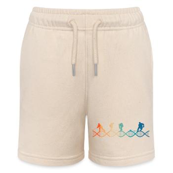 Eishockey liegt in meiner DNA - Stanley/Stella Teenager Bio-Joggingshorts MINI BOLTER - Natur - Vorne