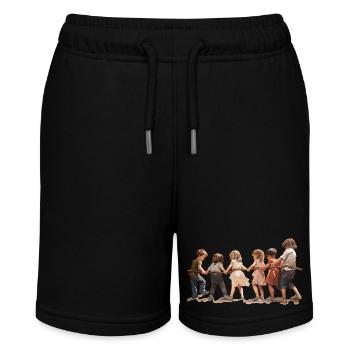 Tug-of-war, child's play from times gone by? - Stanley/Stella MINI BOLTER Organic Teen Jogging Shorts - black - Front