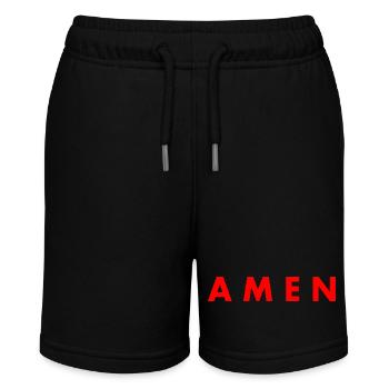 Amen - Stanley/Stella MINI BOLTER Organic Teen Jogging Shorts - black - Front