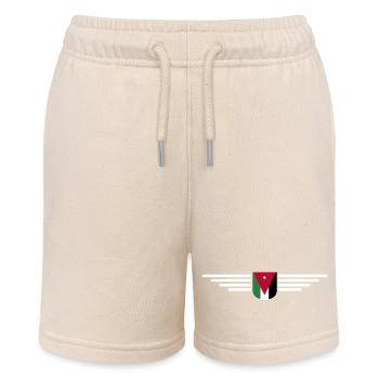 Jordan Amman Fan Outfit T-Shirt Design Gift - Stanley/Stella MINI BOLTER Organic Teen Jogging Shorts - soft Ecru - Front