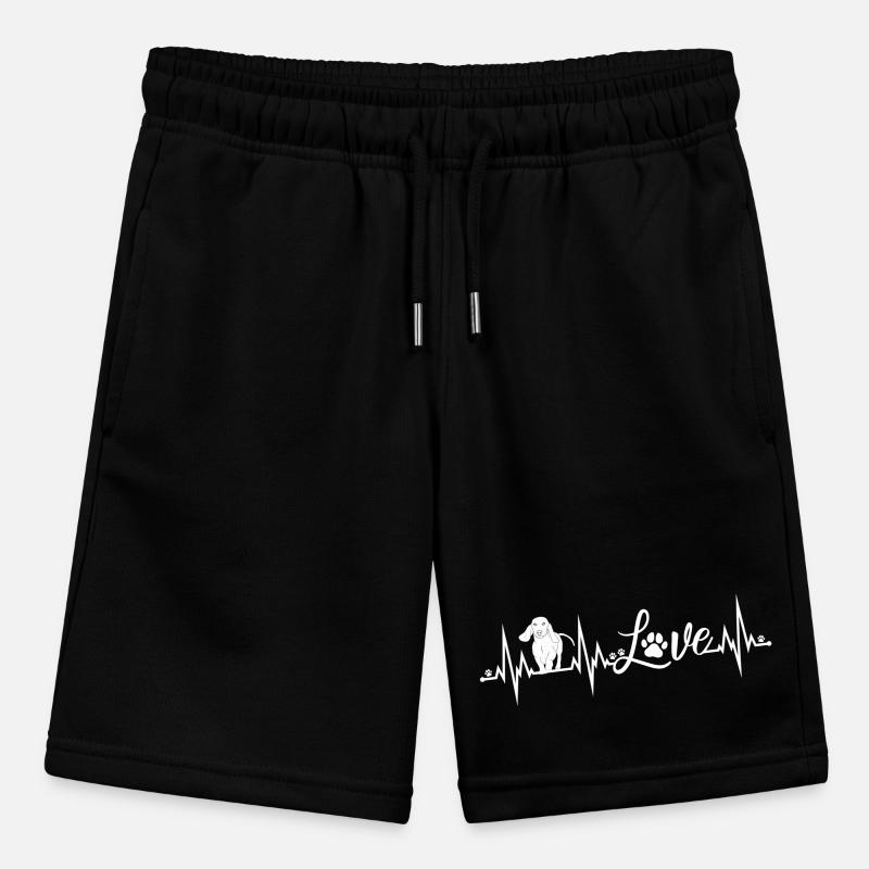 Dackel Herzschlag Stanley/Stella Teenager Bio-Joggingshorts MINI BOLTER