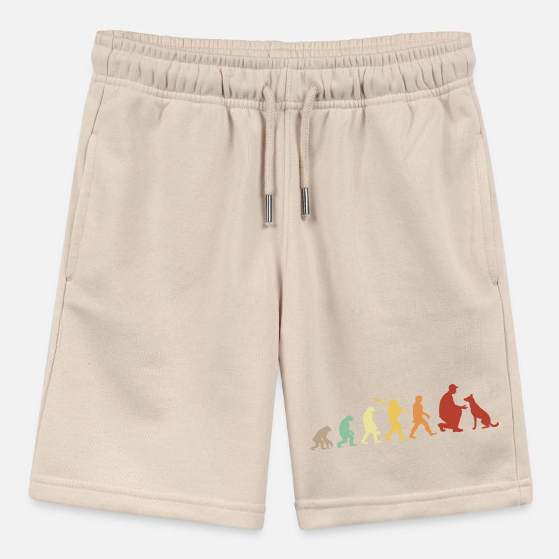 Evolution Lustiger Belgischer Malinois-Schäferhund Stanley/Stella Teenager Bio-Joggingshorts MINI BOLTER