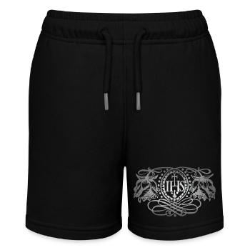 Jesus Christus IHS, antike Illustration, Hoffnung - Stanley/Stella Teenager Bio-Joggingshorts MINI BOLTER - Schwarz - Vorne