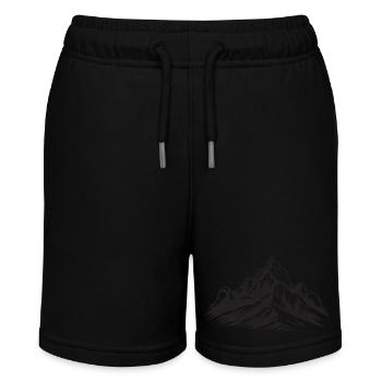 Berge Landschaft - Stanley/Stella Teenager Bio-Joggingshorts MINI BOLTER - Schwarz - Vorne