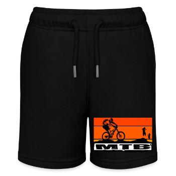 MTB Bike - Stanley/Stella Teenager Bio-Joggingshorts MINI BOLTER - Schwarz - Vorne