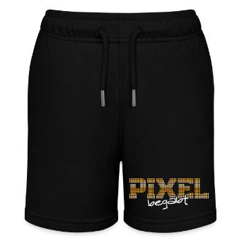 Pixel begabt - Stanley/Stella Teenager Bio-Joggingshorts MINI BOLTER - Schwarz - Vorne