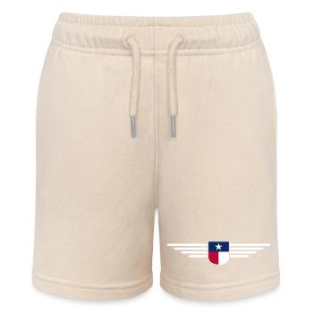 Texas Fan T-Shirt – Lone Star Style - Stanley/Stella MINI BOLTER Organic Teen Jogging Shorts - soft Ecru - Front