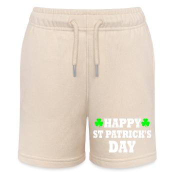 happy st patrick's day - Stanley/Stella MINI BOLTER Organic Teen Jogging Shorts - soft Ecru - Front