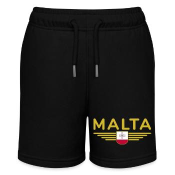 Malta T-Shirt – Für Insel-Fans - Stanley/Stella Teenager Bio-Joggingshorts MINI BOLTER - Schwarz - Vorne