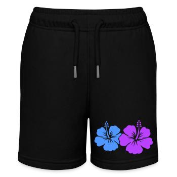 Hibiskus Blume - Stanley/Stella Teenager Bio-Joggingshorts MINI BOLTER - Schwarz - Vorne