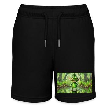 goblin - young cute little monsters - Stanley/Stella MINI BOLTER Organic Teen Jogging Shorts - black - Front