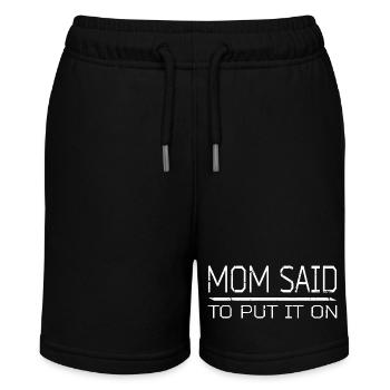 Snug & Sassy: Mom's Fashion Whimsy - Stanley/Stella MINI BOLTER Organic Teen Jogging Shorts - black - Front