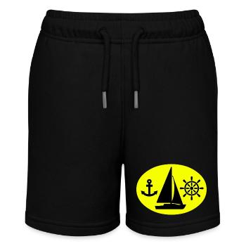 Sail - Stanley/Stella MINI BOLTER Organic Teen Jogging Shorts - black - Front